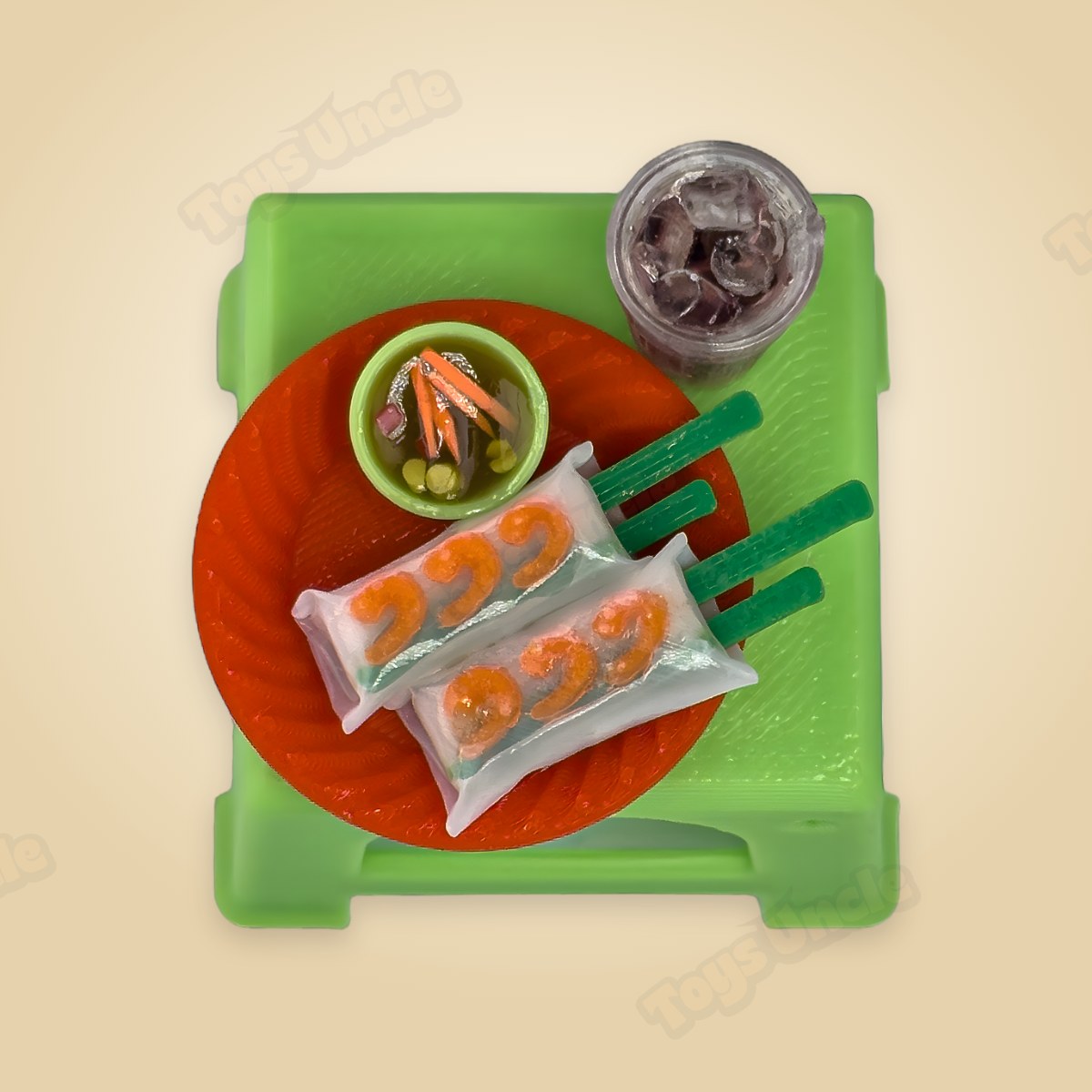 Ghế đẩu Gỏi cuốn in 3D, bộ Việt Nam Rực Rỡ, Toys Uncle